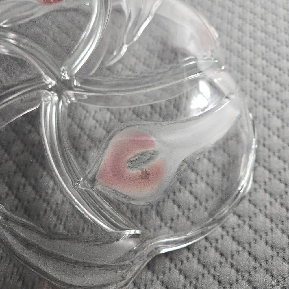 Mikasa Crystal Divided Relish Calla Lily Mayfair 5 Compartment 549/345 W Germany